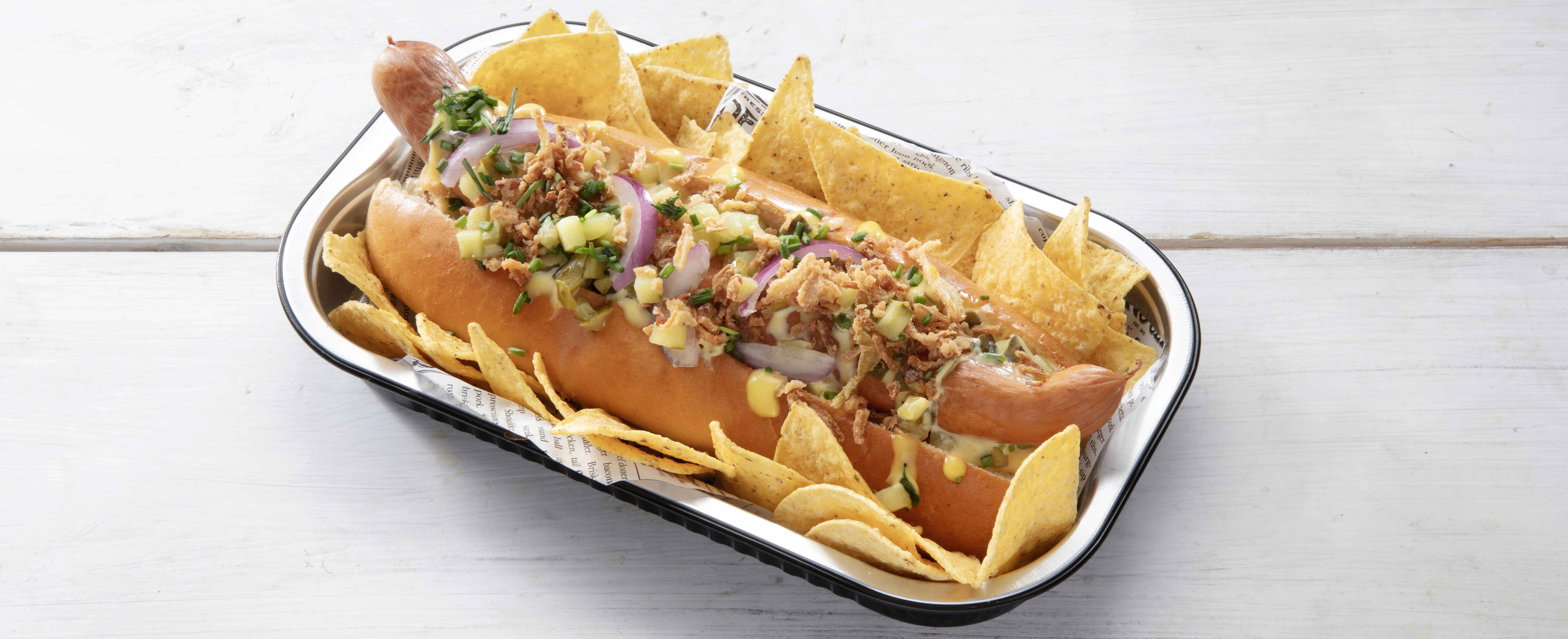 Amerikaanse hotdog