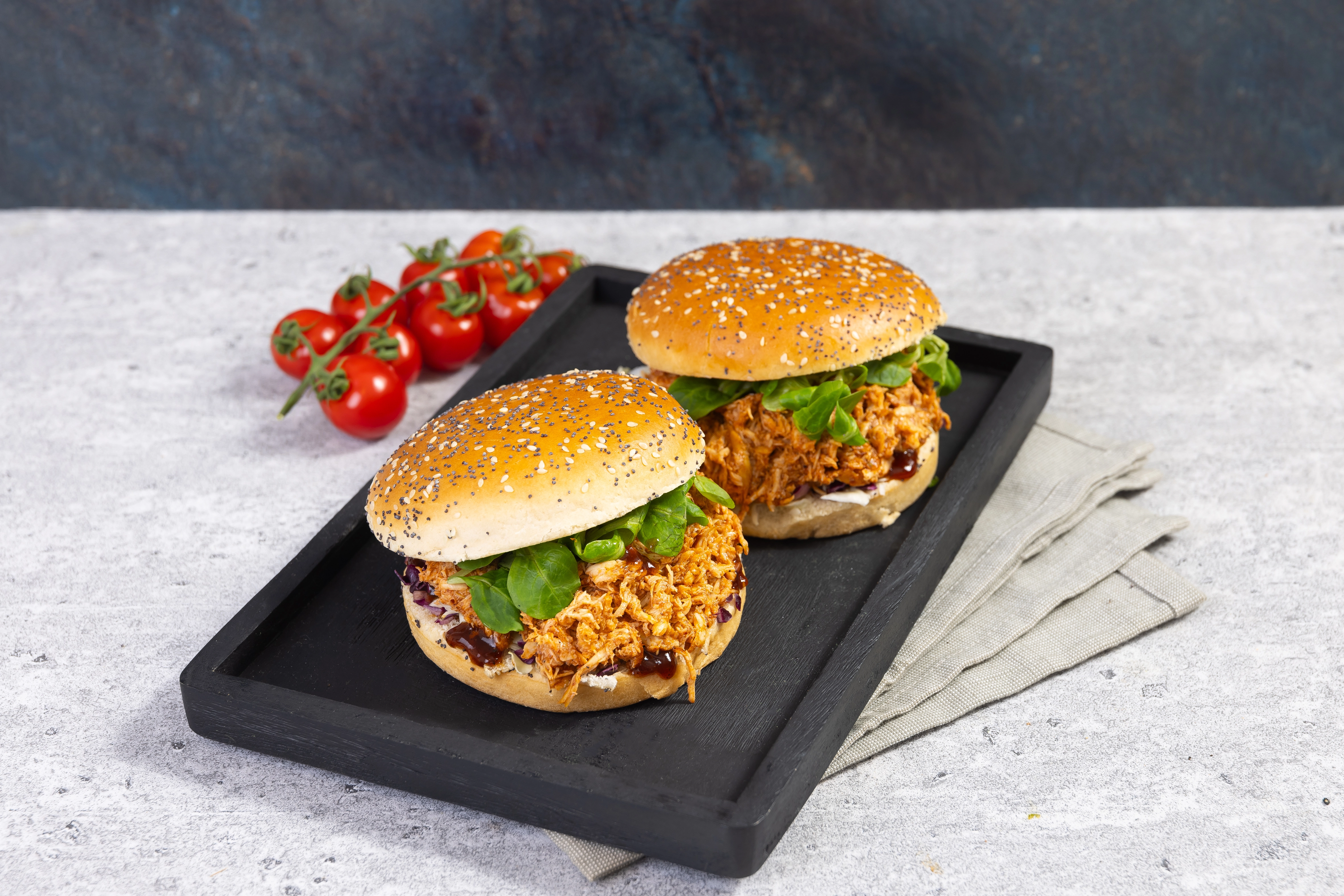 Broodje pulled chicken 