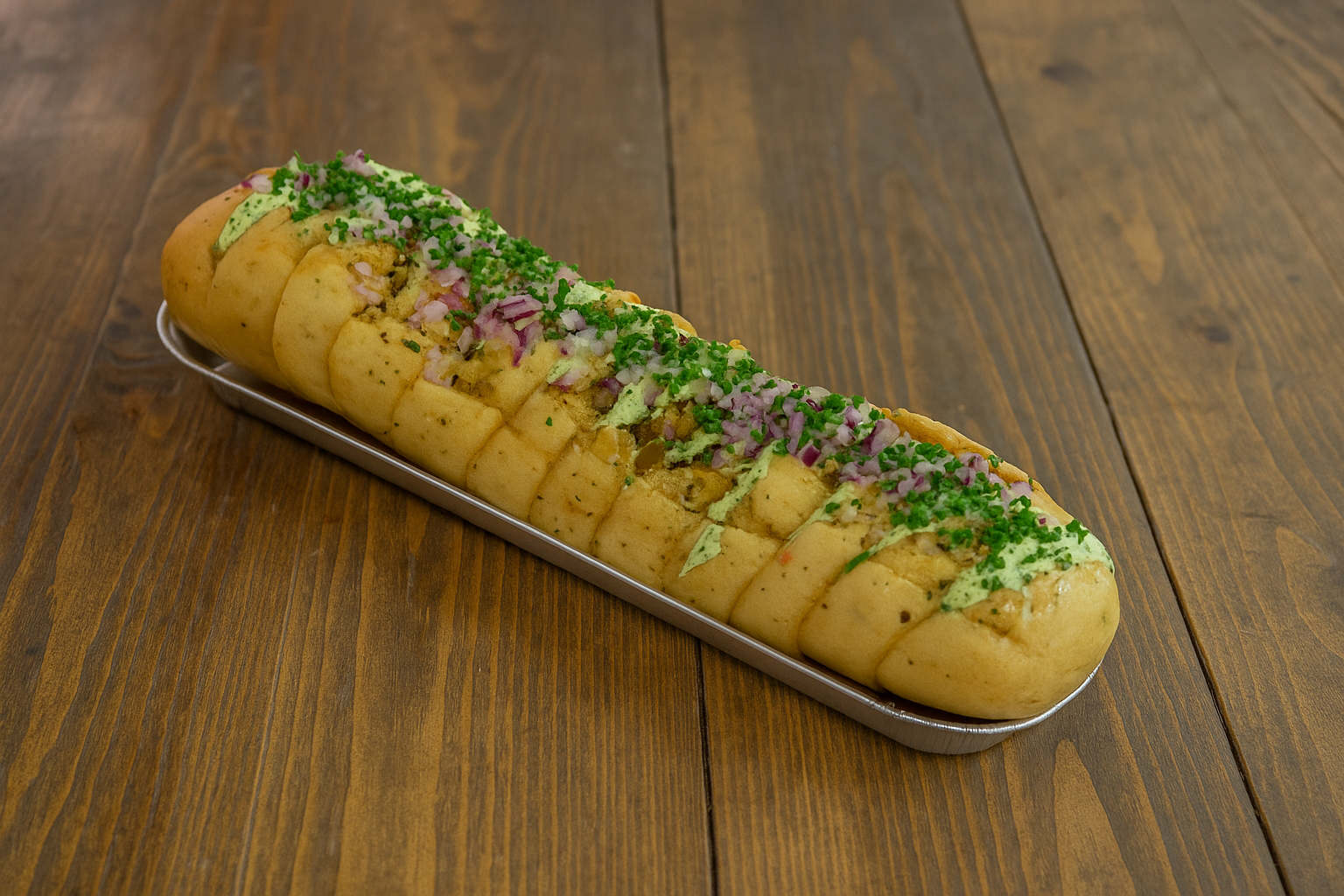 Italiaans gevuld stokbrood