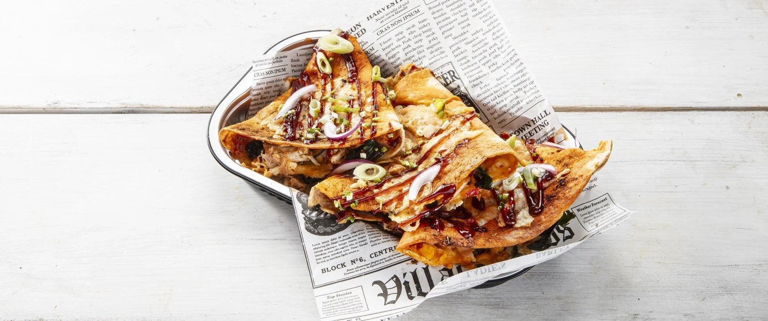 Quesadilla pulled chicken