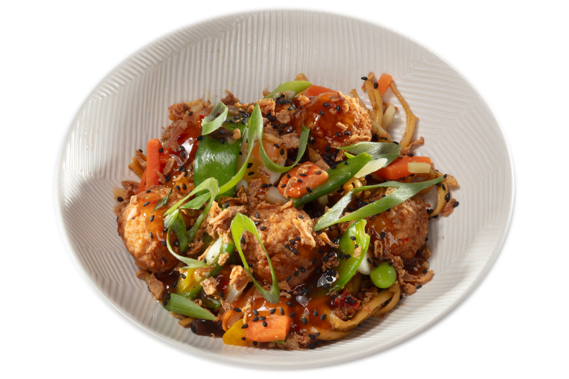Vietnamese bami met balletjes