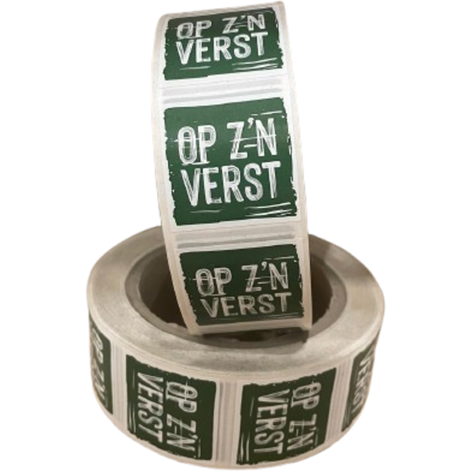 stickers op z´n verst maaltijd