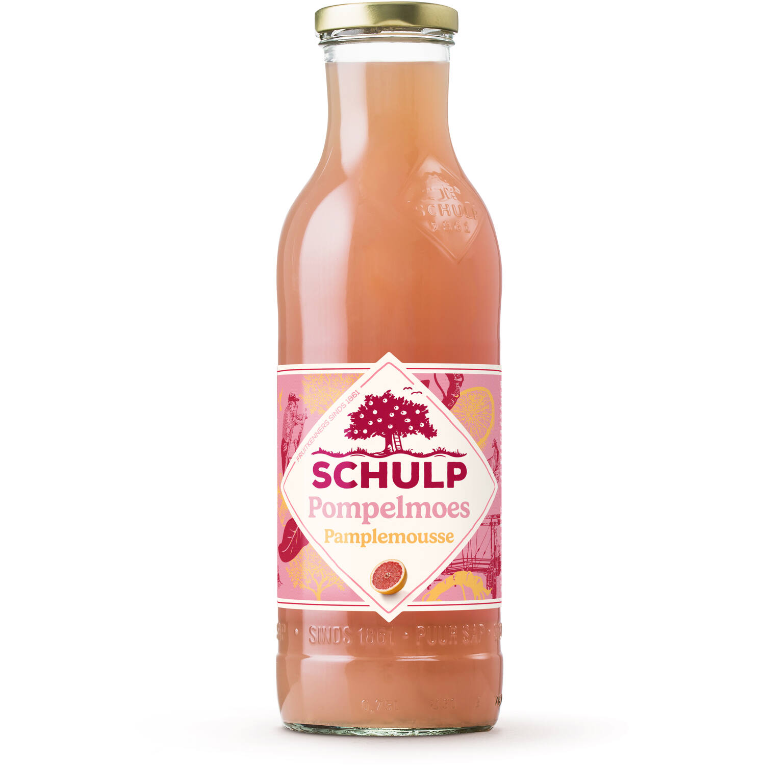 Schulp pompelmoessap 6x0,75ltr