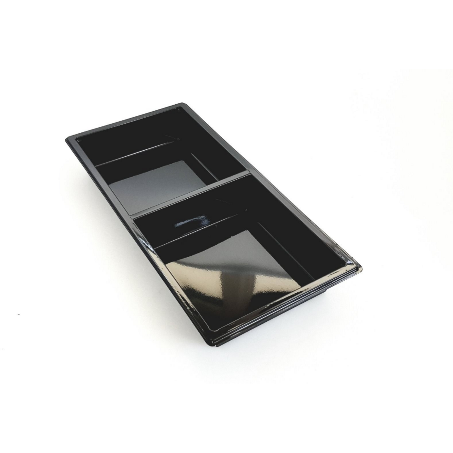 TAPAS TRAY 2-VAKS ZWART  400st