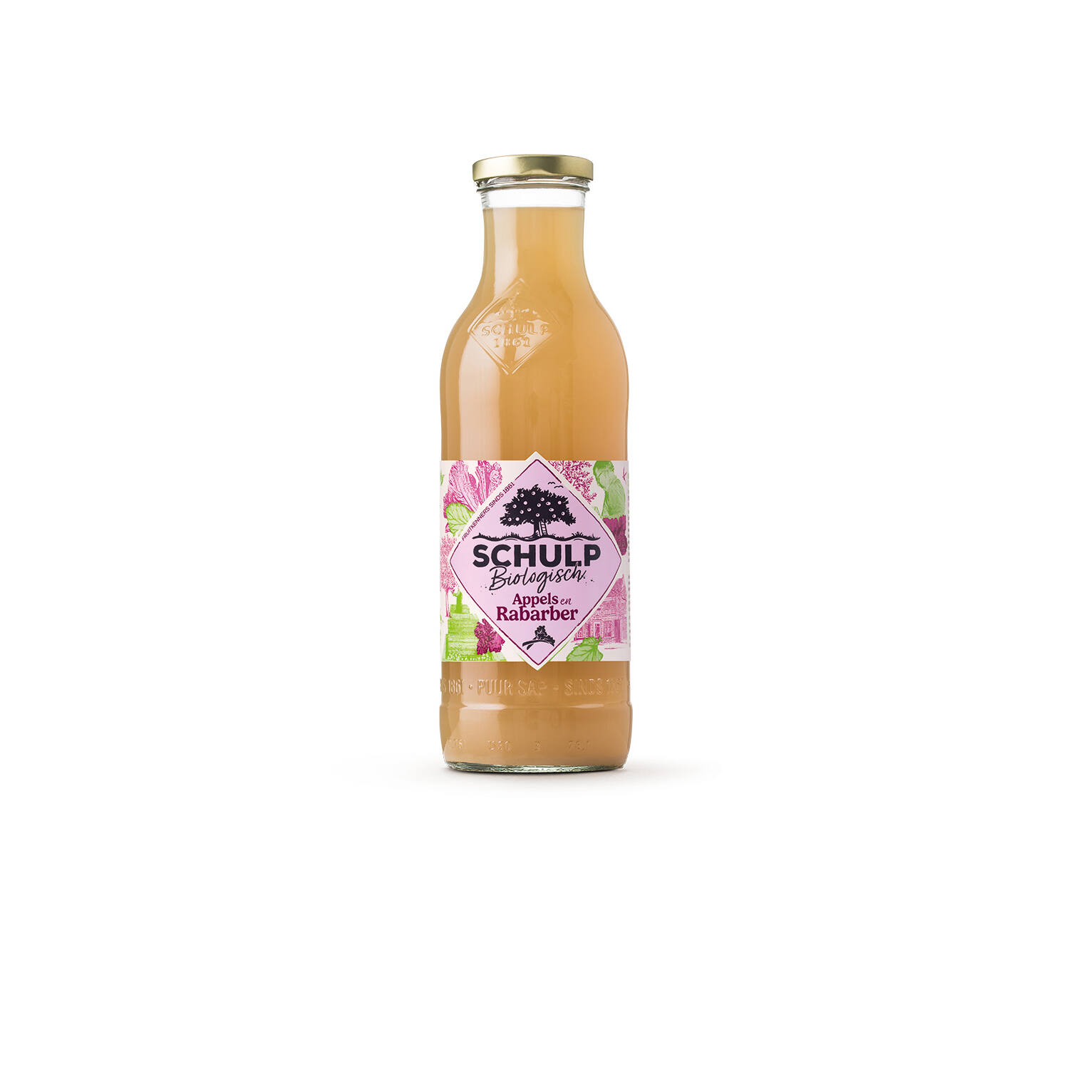 APPEL-RABARBERSAP BIO  6x0.75ltr