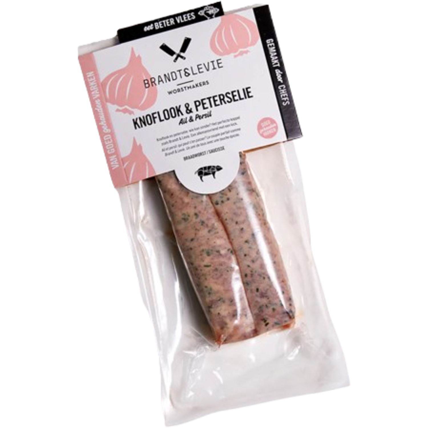 BRAADWORST PETERSELIE KNOFLOOK 2x85gr