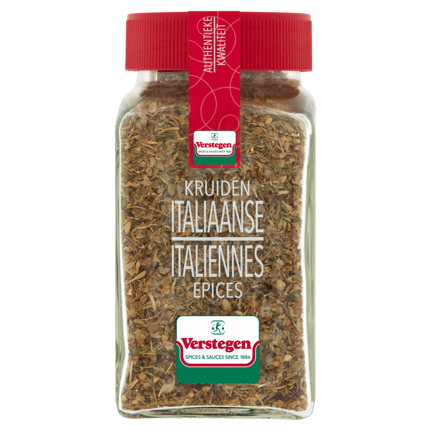 GLAZEN POT ITALIAANSE KRUIDEN Z/ZOUT  3x50gr