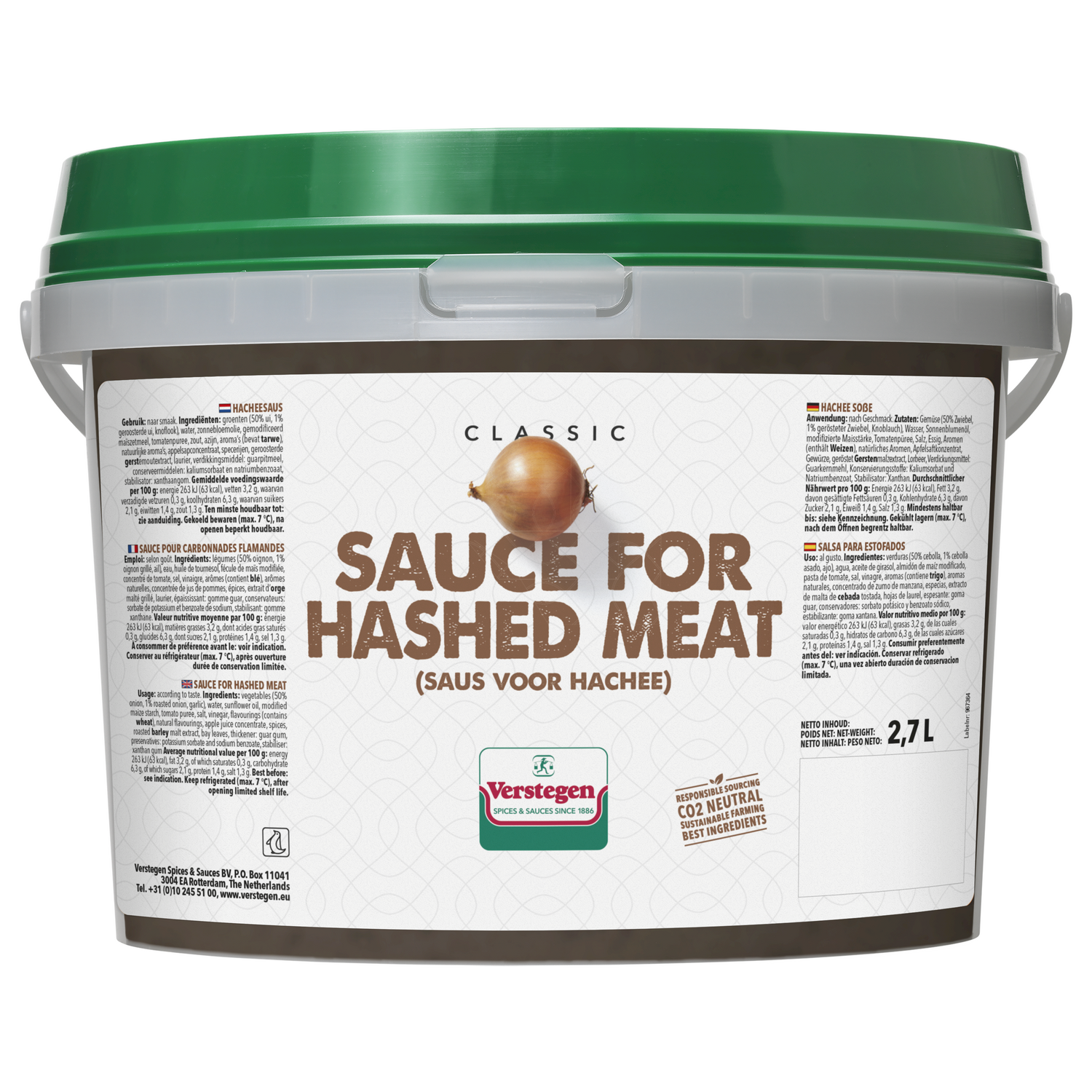 SAUS VOOR HACHEE  2.7ltr