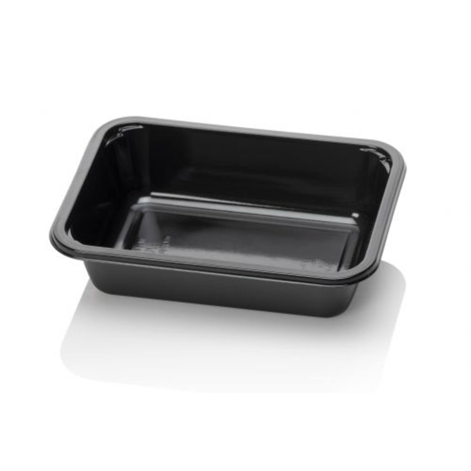 CPET TRAY ZWART 1VAKS 920cc 420st 187x137x60mm