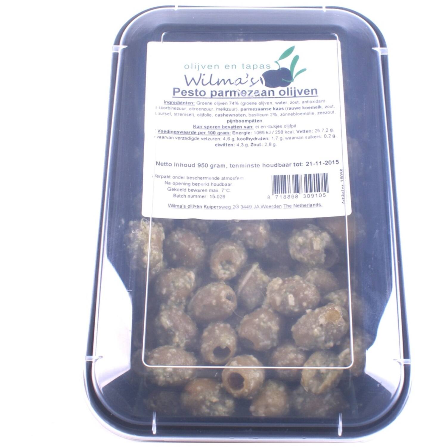 OLIJVEN PESTO PARMEZAAN  950gr