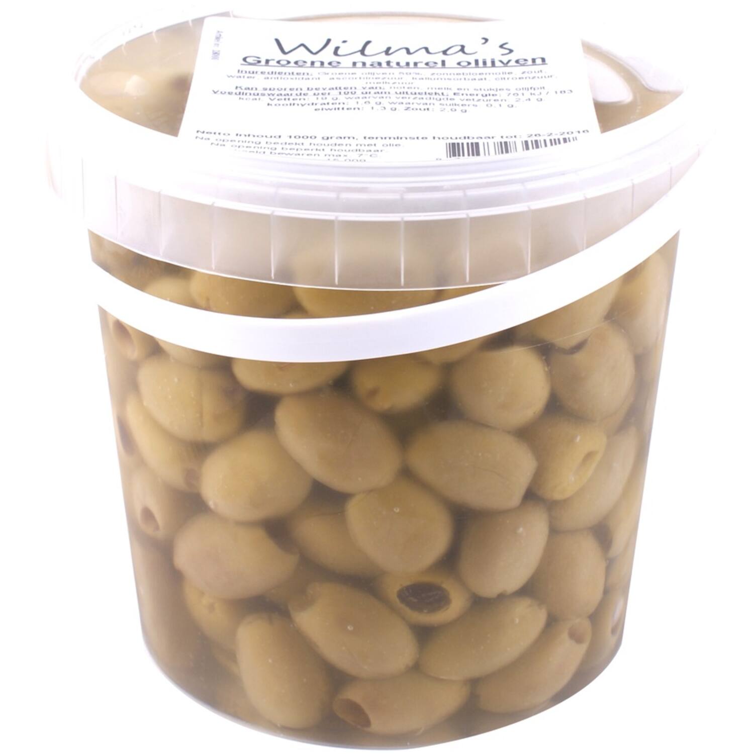 GROENE OLIJF NATUREL IN OLIE  1kg