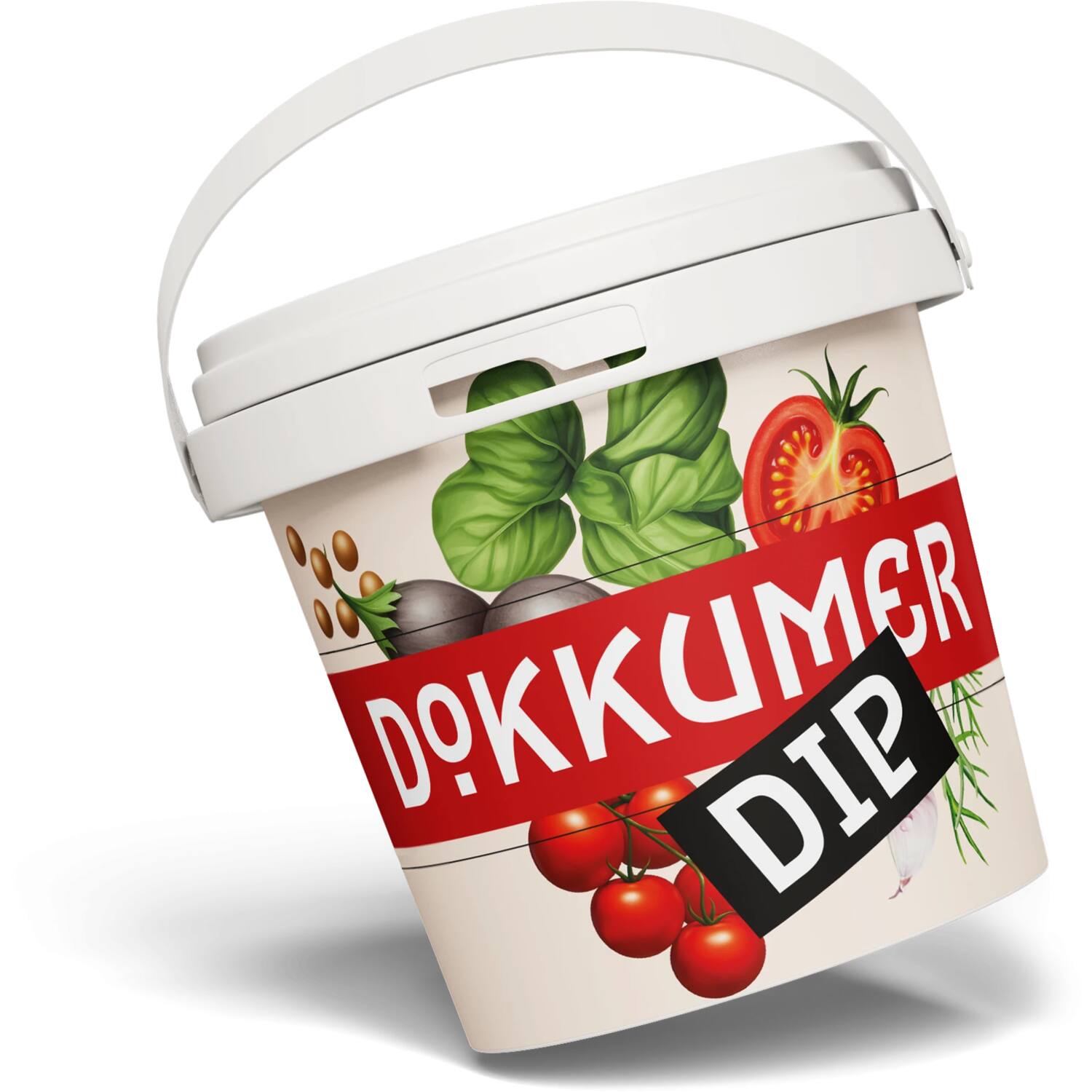 DOKKUMER DIP TOMAAT BASILICUM 1kg