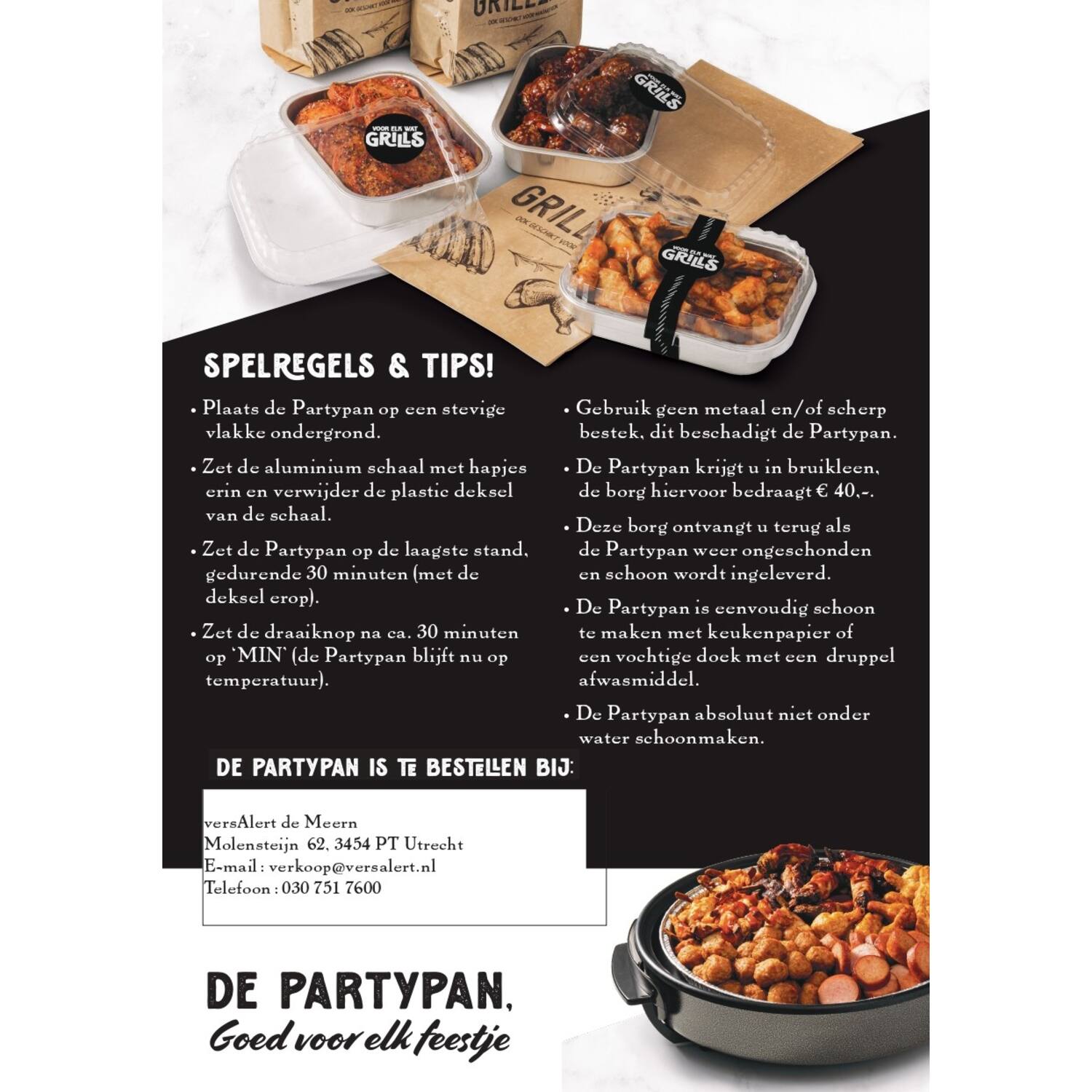 FLYERS PARTY-PAN OP NAAM  100st