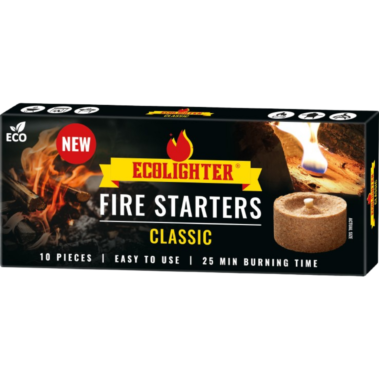 ECOLIGHTER CLASSIC FIRE STARTERS 12x10st