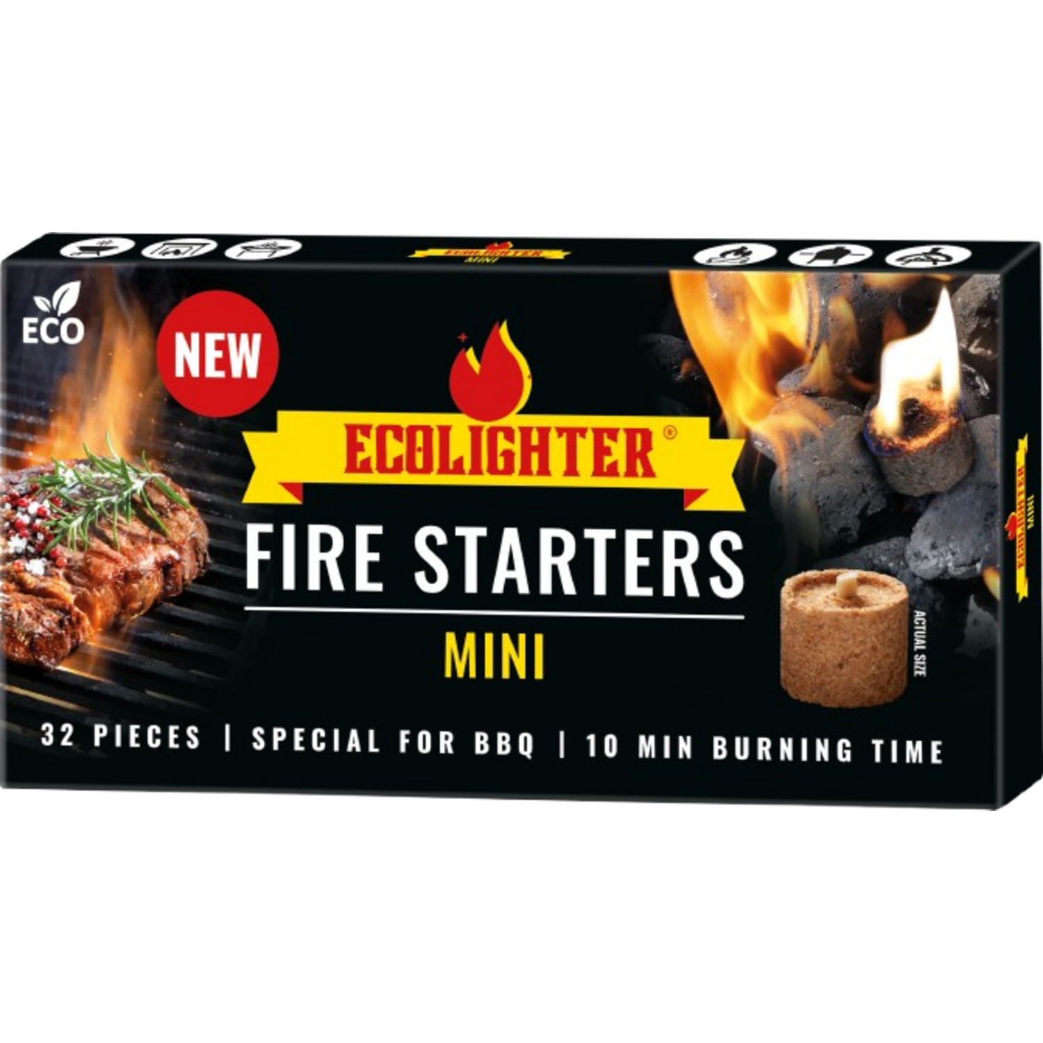 ECOLIGHTER MINI FIRE STARTERS 12x32st