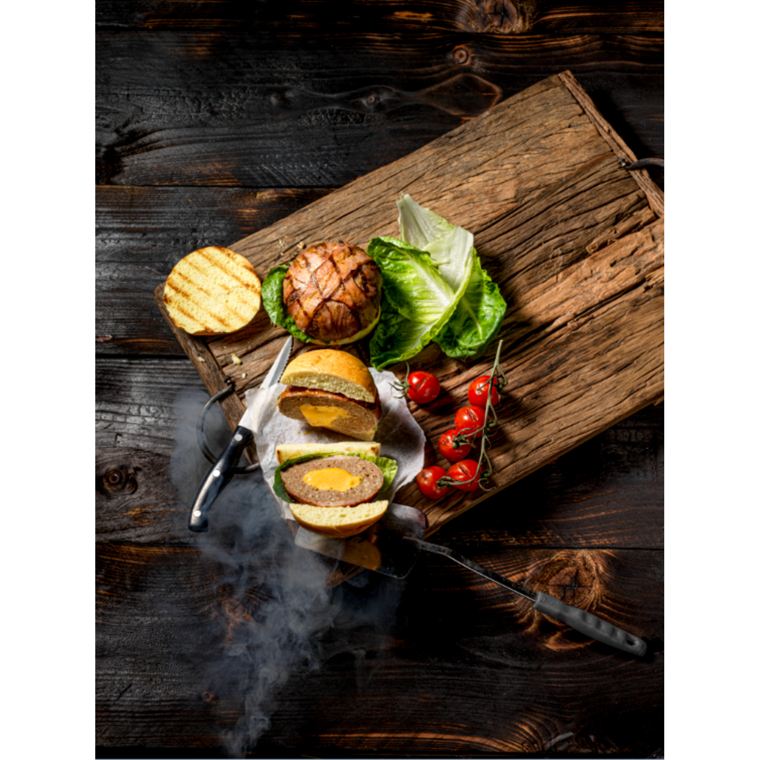 BBQ ALS EEN BAAS RECEPTFLYERS BACON BURGER 250st