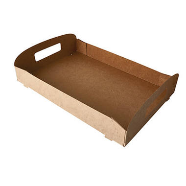 INZETSCHAAL 35cm  10st  BRUIN ECO