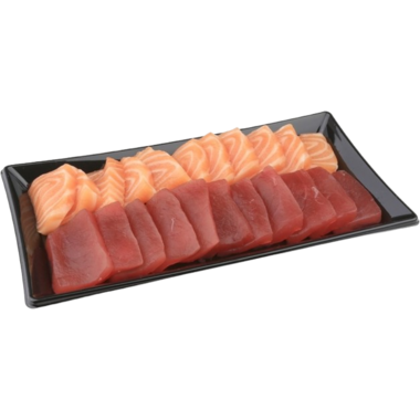 Pagoda platter zwart 16x22cm