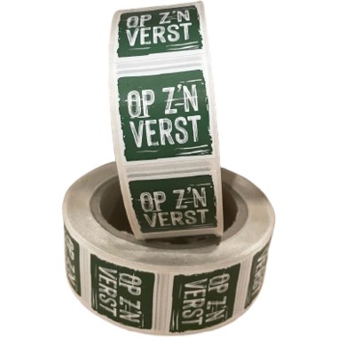 stickers op z´n verst maaltijd