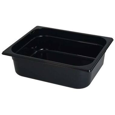 PP GASTRONORM 1/2  32x26 40 hoog  100st  ZWART