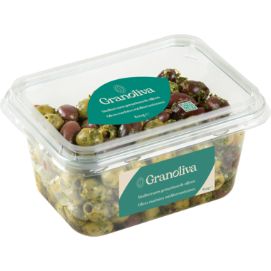 MEDITERRAANS GEMARINEERDE OLIJVEN 800gr