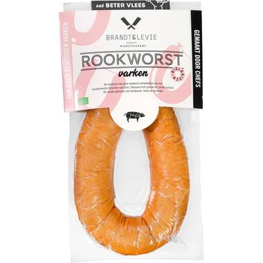 ROOKWORST VARKEN 250gr BRANDT&LEVIE