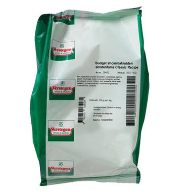 BUDGET KRUIDENMIX SHOARMA A'DAMS PURE  10x1kg