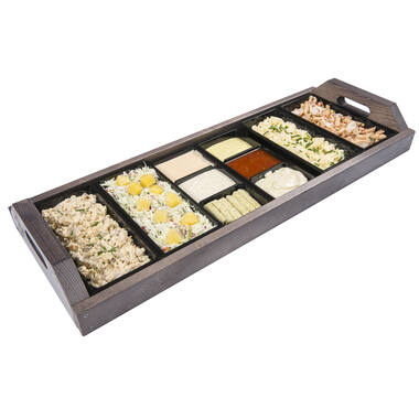 PLATEAU  KLEIN  voor 6 bakjes