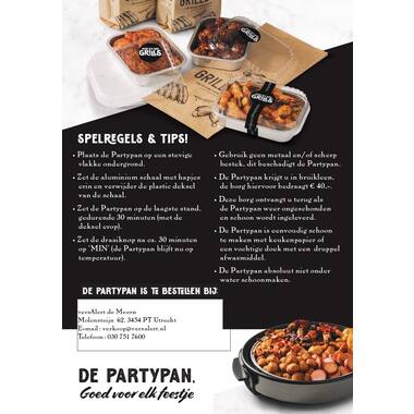 FLYERS PARTY-PAN OP NAAM  100st