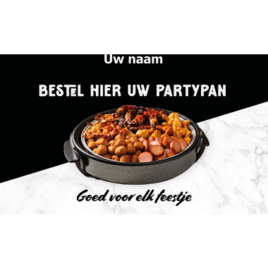 GEPERSONALISEERDE TOPKAART PARTYPANMEUBEL
