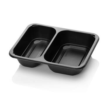 MENUSCHAAL PP 2VAKS 650/560cc ZWART  216st