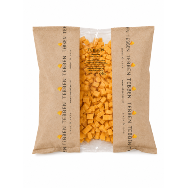 CHEDDAR ROOD BLOKJES 8x8x8mm 1kg (10)