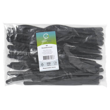 MESSEN CPLA ZWART 19cm  50st
