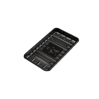 VLEESSCHAAL 73 L ZWART  1000st  230x135x20
