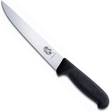 STEEKMES 25cm RECHT ZWART VICTORINOX