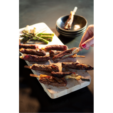BBQ ALS BAAS RECEPTFLYERS VERRASSING OP STOKJE 250
