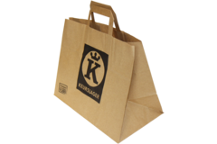BLOKTAS PAPIER BRUIN KEUR LAAG 32+17x27   250st