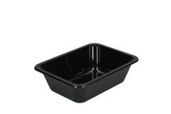 CPET TRAY ZWART 1VAKS 670cc 840st 171x127x50mm