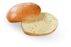 Burgerbroodje wit rustiek 30x110gr Delifrance
